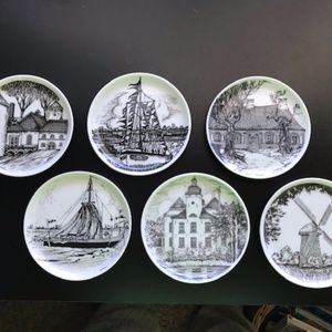 Vtg Plates with German scenes